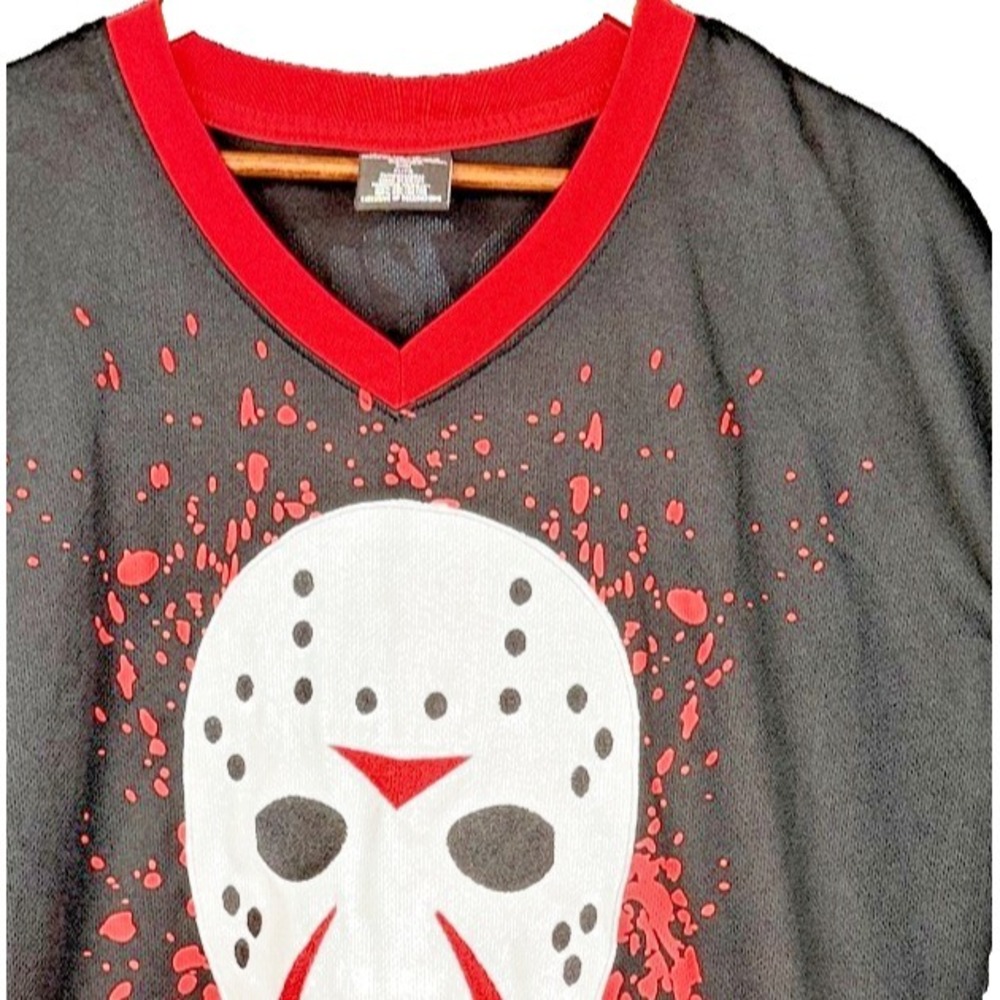 Friday the 13th Jason Voorhees 13 Jersey Mens XL Sleeveless Hockey Shirt Horror
